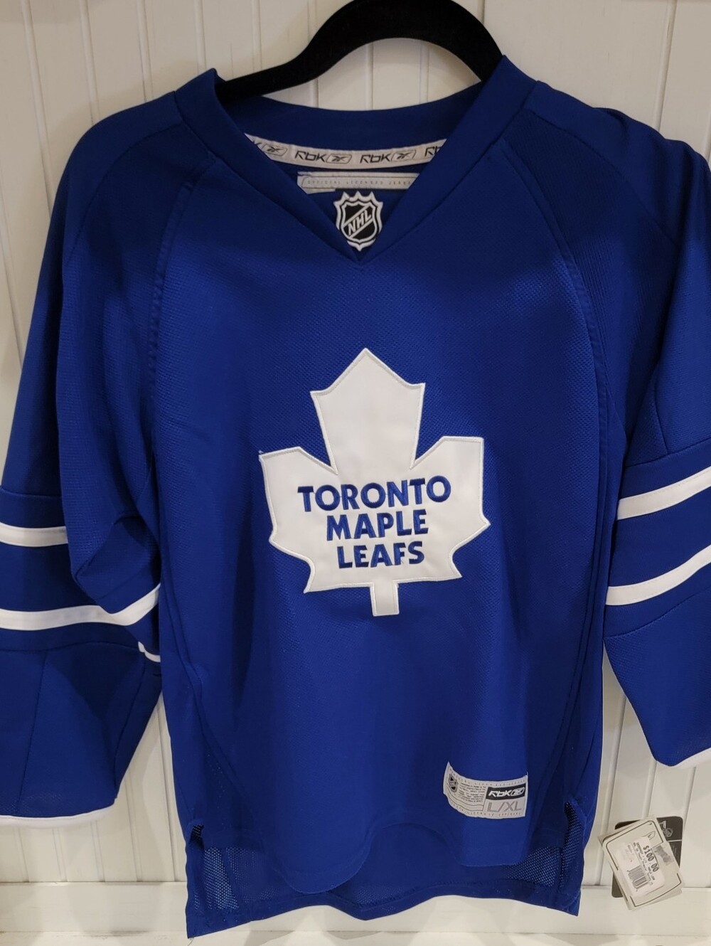 Youth Reebok Blue and White Toronto Maple Leafs Hockey Jersey